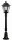 El&eacute;gante lampe de chemin Noir Rustique 77cm E27 IP43