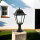 Lampe dallée nostalgique AILEAN Noir 62cm IP44 E27