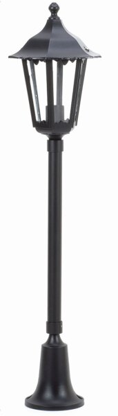 Luminaire dallée extérieur E27 noir 78 cm IP43 protégé contre la pluie