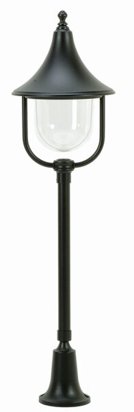 Lampe dallée extérieure Noir 87cm IP43 Aluminium Rustique