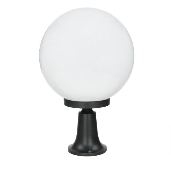 Lampe de socle Boule Abat-jour 37cm petit IP43 E27 noir