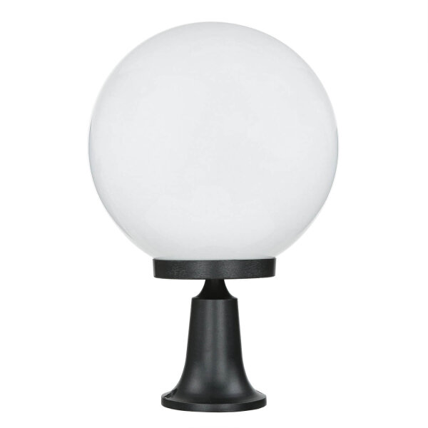 Lampe de socle Boule Abat-jour 37cm petit IP43 E27 noir