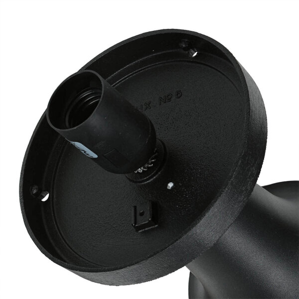 Lampe de socle Boule Abat-jour 37cm petit IP43 E27 noir