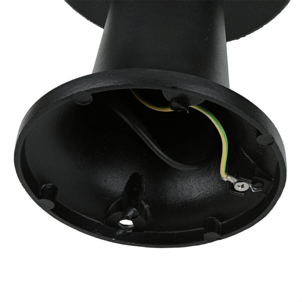 Lampe de socle Boule Abat-jour 37cm petit IP43 E27 noir