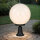 Lampe de socle Boule Abat-jour 37cm petit IP43 E27 noir