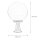 Lampe de socle Boule Abat-jour 37cm petit IP43 E27 noir