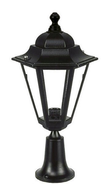 Lampe de socle extérieure Noir 49 cm IP43 E27 Rustique