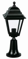 Luminaire de socle ext&eacute;rieur noir IP44 44cm Rustique