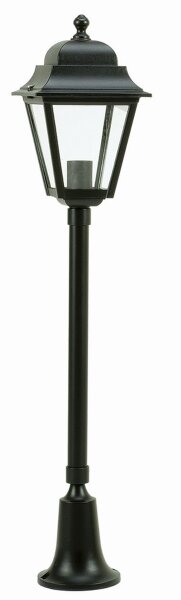 Lampe dallée extérieure E27 79cm IP44 Noir Rustique