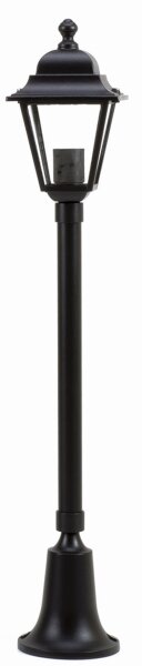 Lampe dextérieur rustique noire 74cm IP44 aluminium E27