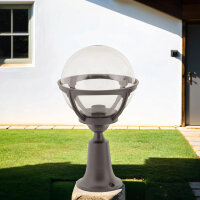 Lampe de socle extérieure Boule Abat-jour IP44...