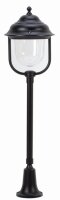 Lampe de jardin rustique noire 82cm de haut Aluminium