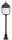 Lampe de jardin rustique noire 82cm de haut Aluminium