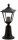 Lampe de chemin rustique noir 37cm IP44 E27 aluminium