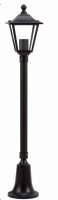 Lampe de chemin rustique noir IP44 72cm E27 aluminium