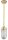 Lampe dext&eacute;rieur verre laiton inoxydable plafond terrasse