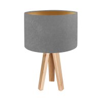 Lampe de table Gris Or R&eacute;tro Tr&eacute;pied 46cm...