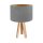 Lampe de table Gris Or R&eacute;tro Tr&eacute;pied 46cm Lampe en bois