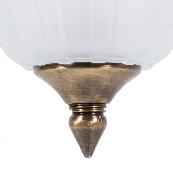Suspension Extérieur Laiton Verre IP23 Rustique