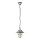 Lampe à suspension extérieure en nickel laiton véritable verre strié