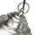 Lampe à suspension extérieure en nickel laiton véritable verre strié