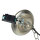 Lampe à suspension extérieure en nickel laiton véritable verre strié