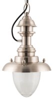 Suspension Nickel IP43 Laiton véritable Verre Maritim