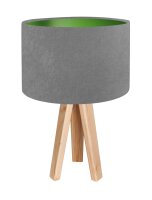 Lampe de table Gris Vert R&eacute;tro Tr&eacute;pied 46cm...