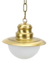 Suspension laiton verre Ø20cm extérieur...