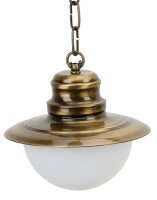 Lampe à suspendre PELLA laiton verre Maritim...