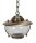 Lampe dext&eacute;rieur ronde verre laiton antique IP43 terrasse