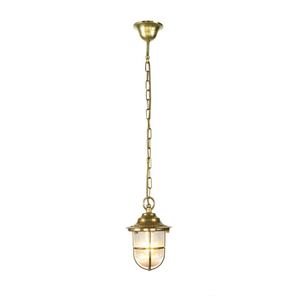 Lampes suspendues dextérieur en laiton Verre strié IP54 inoxydable