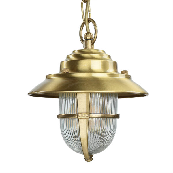 Lampe à suspendre résistante aux intempéries SANTORIN laiton rond IP54
