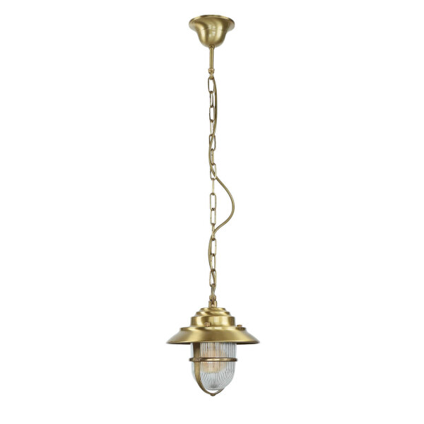 Lampe à suspendre résistante aux intempéries SANTORIN laiton rond IP54