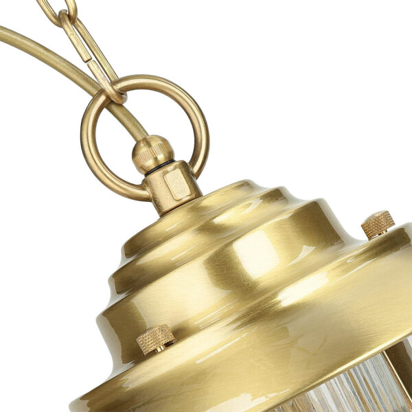 Lampe à suspendre résistante aux intempéries SANTORIN laiton rond IP54