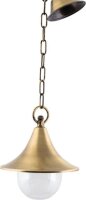 Lustre suspendu en laiton rond &Oslash;21cm ext&eacute;rieur
