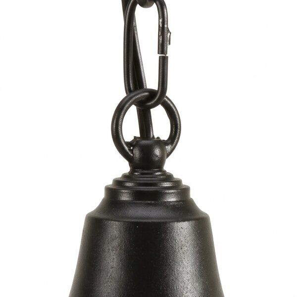 Suspension dextérieur Noir Ø25cm rond IP43 Rustique