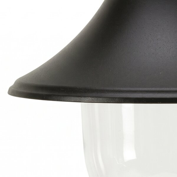 Suspension dextérieur Noir Ø25cm rond IP43 Rustique