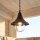 Suspension dextérieur Noir Ø25cm rond IP43 Rustique