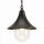 Suspension dextérieur Noir Ø25cm rond IP43 Rustique