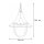 Suspension dextérieur Noir Ø25cm rond IP43 Rustique