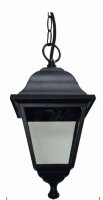 Lampe à suspendre noire Aluminium IP44 E27 Rustique