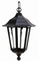 Suspension dext&eacute;rieur Noir IP44 Rustique E27 Lanterne