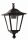 Luminaire suspendu noir ext&eacute;rieur IP44 Rustique E27