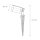 Lampe de jardin Piquet de terre Laiton véritable IP64 réglable