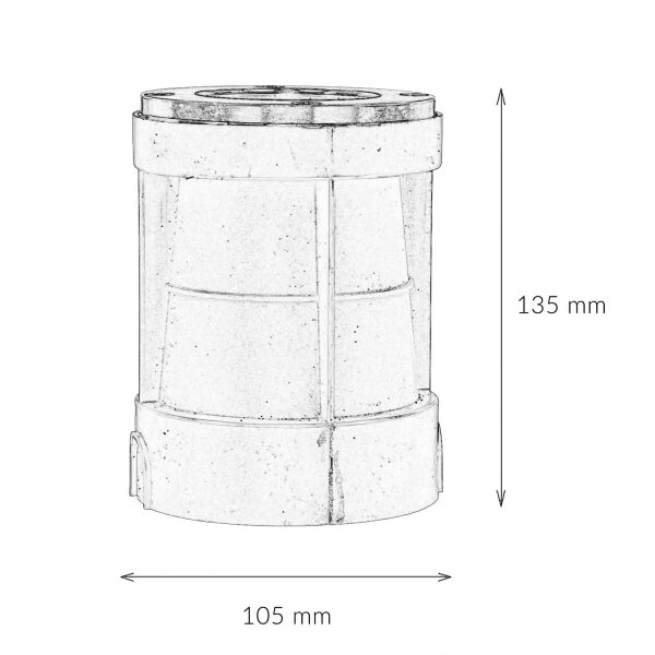 Laiton encastré rond IP54 GU10 extérieur Ø10,5cm