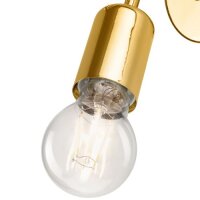 Lampe murale stylée MADALYNN Or Métal Lampe