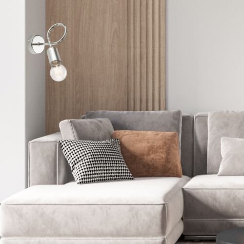 Applique murale métal Lampe chrome Moderne MADALYNN