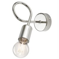Applique murale m&eacute;tal Lampe chrome Moderne MADALYNN