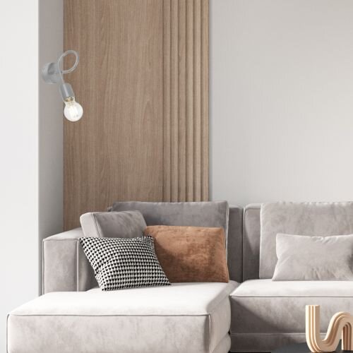 Applique moderne Gris Métal MADALYNN Lampe